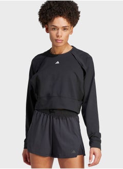 Adidas Power Aeroready Crop Cover-Up Sweatshirt  - Image 1