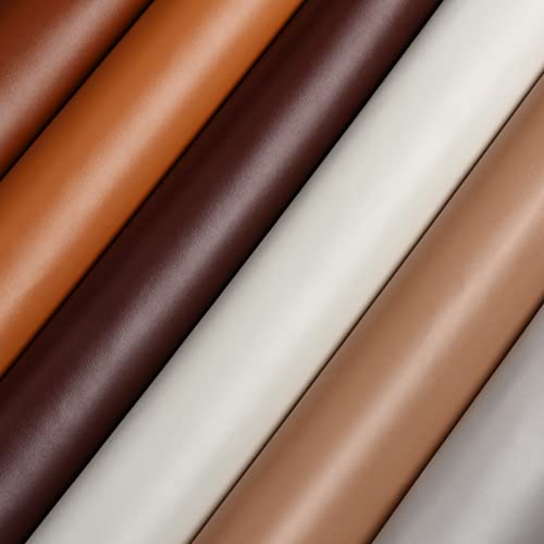 TeeLiy Faux Leather 2 Yards Upholstery Leather 0.8mm Thick Marine Grade Vinyl 58" x 72"Faux Leather Sheets Soft PU Faux Synthetic Leather Pleather Fabric (Bulldog_Smooth Surface_Thin and Light Material) - Image 4