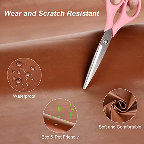 TeeLiy Faux Leather 2 Yards Upholstery Leather 0.8mm Thick Marine Grade Vinyl 58" x 72"Faux Leather Sheets Soft PU Faux Synthetic Leather Pleather Fabric (Bulldog_Smooth Surface_Thin and Light Material) - Image 5