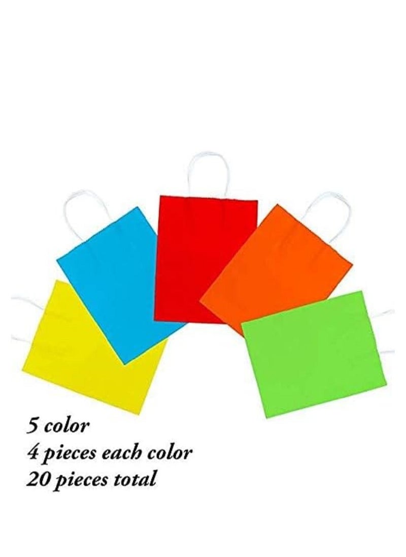 Generic Party Favor Bags with Handle Set of 20, Suitable for Birthday, Food Carrying, Wedding Tea Parties, Comes in Multiple Colors  - Image 4
