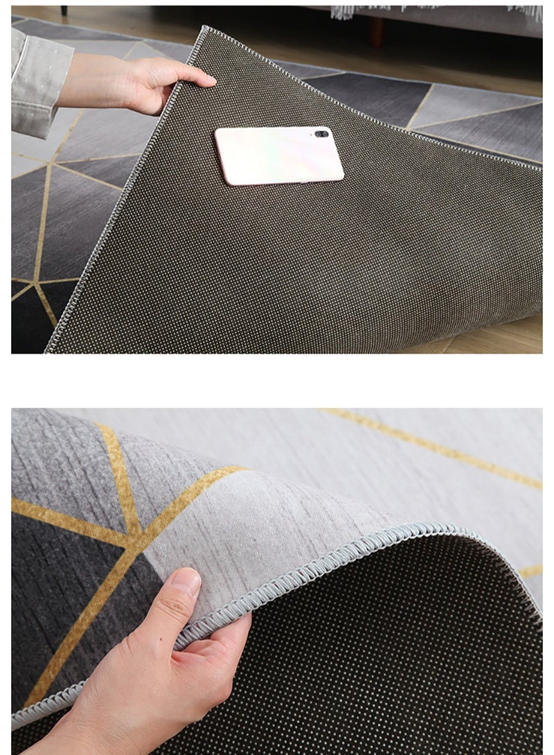 Merry Moments Modern Living Room Rug Soft Anti-slip Floor Carpet Contemporary Floor Rugs for Living Dining Room Bedroom Home Decor Fabric 160x230cm Type G, Rectangle - Image 3