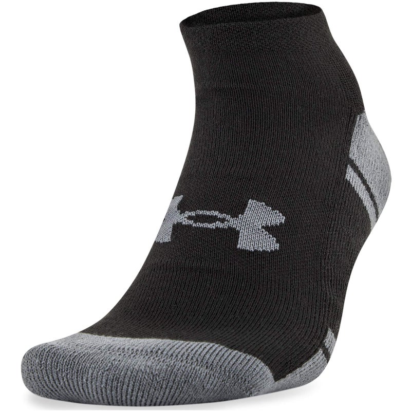 Under Armour Adult Resistor 3.0 No Show Socks, 6-Pairs, Black/White, Shoe Size: Mens 9-11 - Image 5