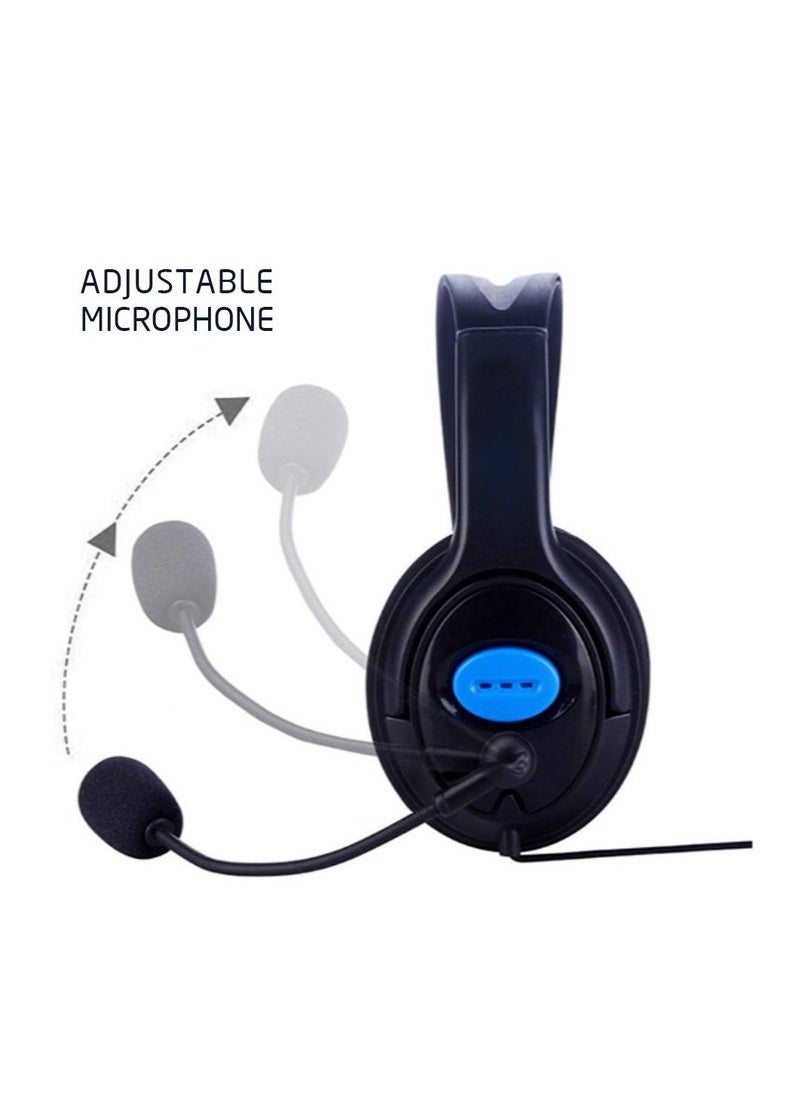 Generic - Wired Gaming Headset Headphones with Microphone for Sony PS4 for PlayStation 4 - Image 1