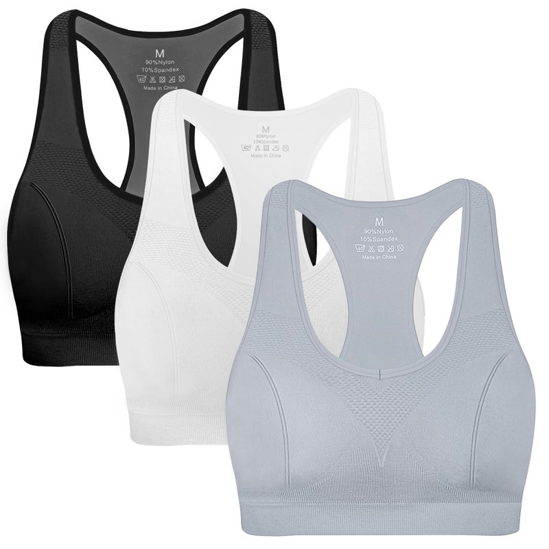MIRITY Women Racerback Sports Bras - High Impact Workout Gym Activewear Bra - Image 1