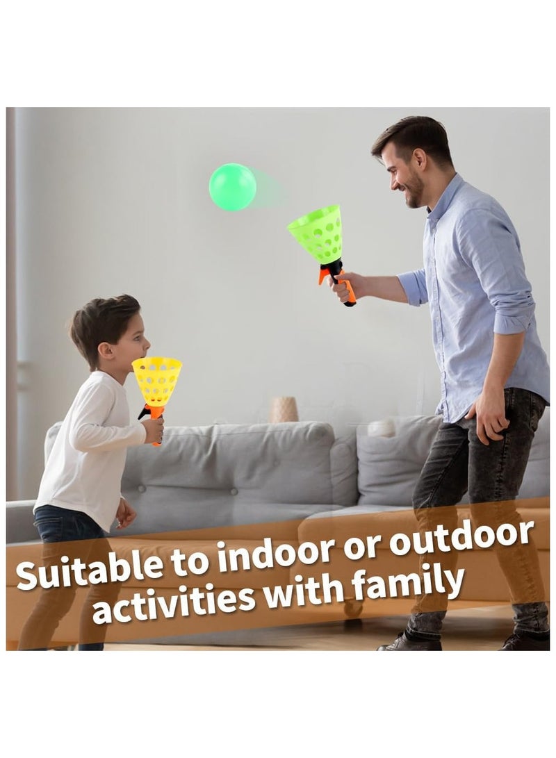 Pop and Catch Ball Game Toys,4 Sets Toys Catch Launcher Baskets,Outdoor Indoor Game Activities for Kids,Beach Lawn Camping Yard Sport Toys for Boys Girls - Image 5