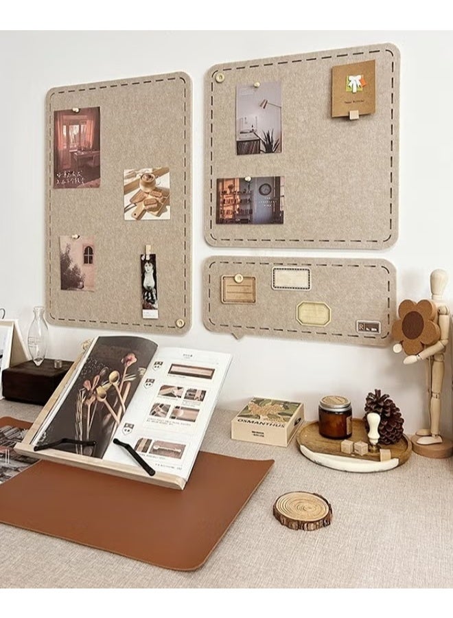 EETU 3 PCS Bulletin Board,Notice Board for Bedrooms Offices Home Wall Decoration,Notice Board Self Adhesive Cork Board,for Paste Notes,Photos,Schedules - Image 2