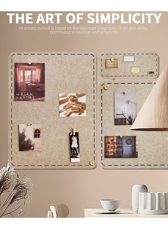 EETU 3 PCS Bulletin Board,Notice Board for Bedrooms Offices Home Wall Decoration,Notice Board Self Adhesive Cork Board,for Paste Notes,Photos,Schedules - Image 4