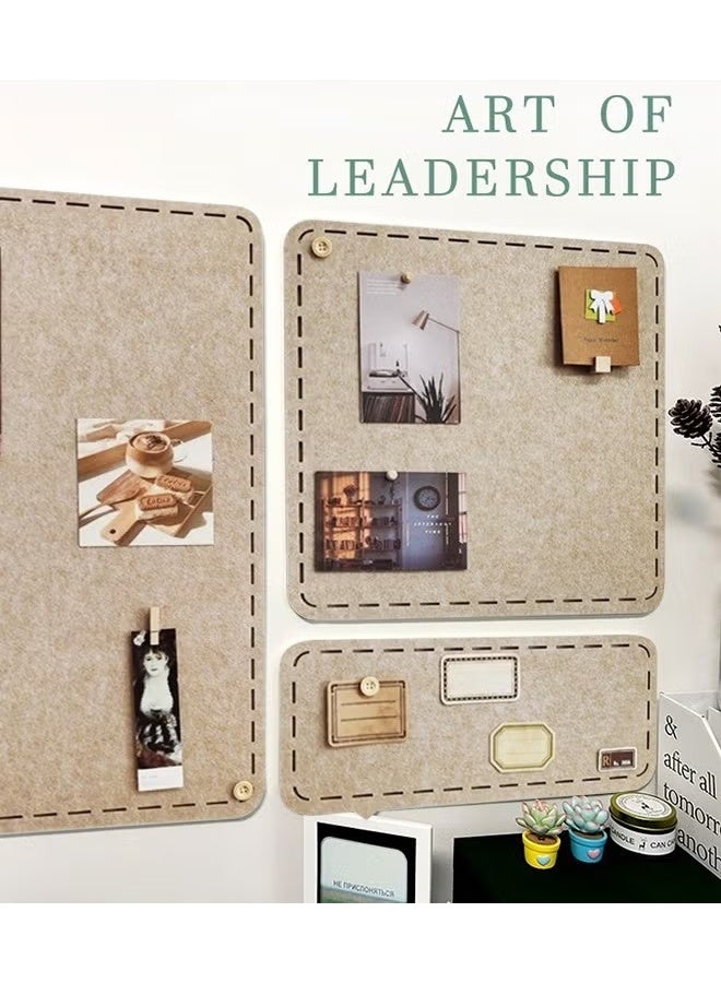 EETU 3 PCS Bulletin Board,Notice Board for Bedrooms Offices Home Wall Decoration,Notice Board Self Adhesive Cork Board,for Paste Notes,Photos,Schedules - Image 5