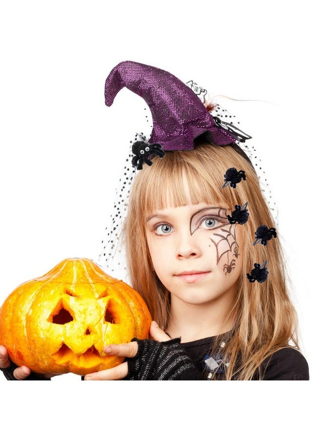 PinkSheep 6 Pieces Halloween Hair Accessories For Kids Girl Spider Hair Clip For Women Halloween Hair Clips Halloween Costume Decoration Accessories Crazy Hair Day Accessories For Kids - Image 3