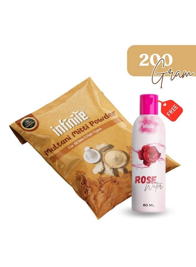 InfiniteEshop Organic Multani Mitti Powder - Natural Fullerâs Earth for Face & Hair, Pore Cleansing & Skin Glow (200 GRAM) - Image 3
