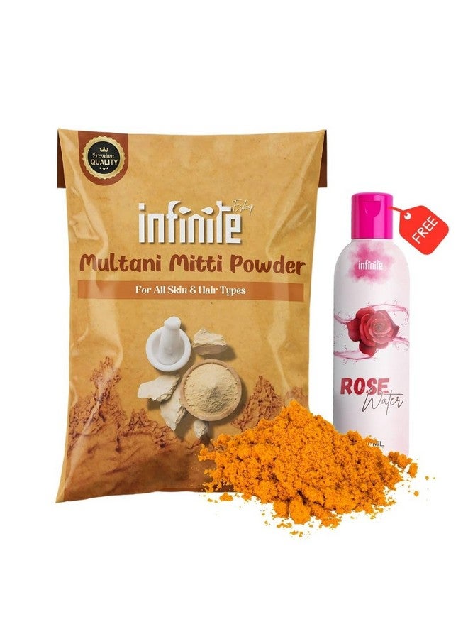 InfiniteEshop Organic Multani Mitti Powder - Natural Fullerâs Earth for Face & Hair, Pore Cleansing & Skin Glow (200 GRAM) - Image 1