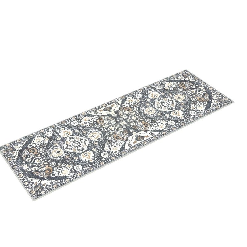 HEBE RUGS HEBE Hallway Runner Rug 2'x6' Washable Vintage Distressed Area Rugs Non Slip Laundry Rug Runner Boho Floor Carpet Runners for Hallways Entryway Laundry Room Kitchen Bathroom - Image 4