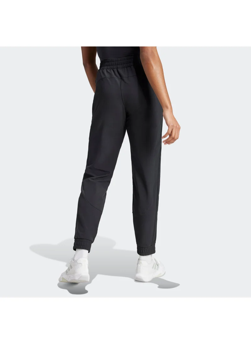 Adidas Pacer All Gym 3 Stripe Woven Mid Rise Pants