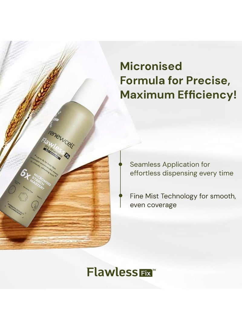 Flawless Fix Dry Shampoo – Benzene Free, Residue-Free Instant Refreshment for Oily & Greasy Hair in Just 60 Seconds, 200ml - Image 3