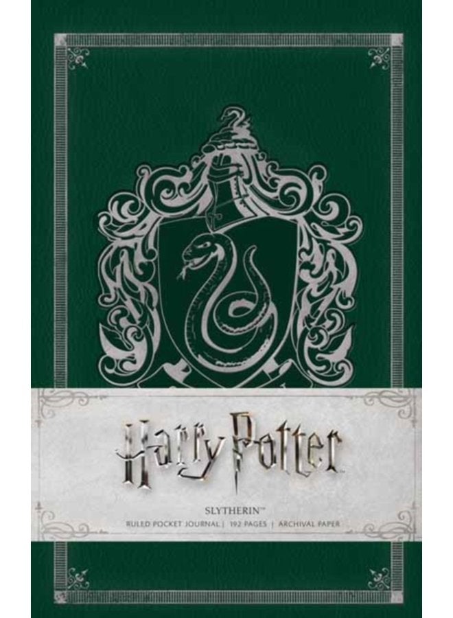 Harry Potter Slytherin Ruled Pocket Journal - Hardback