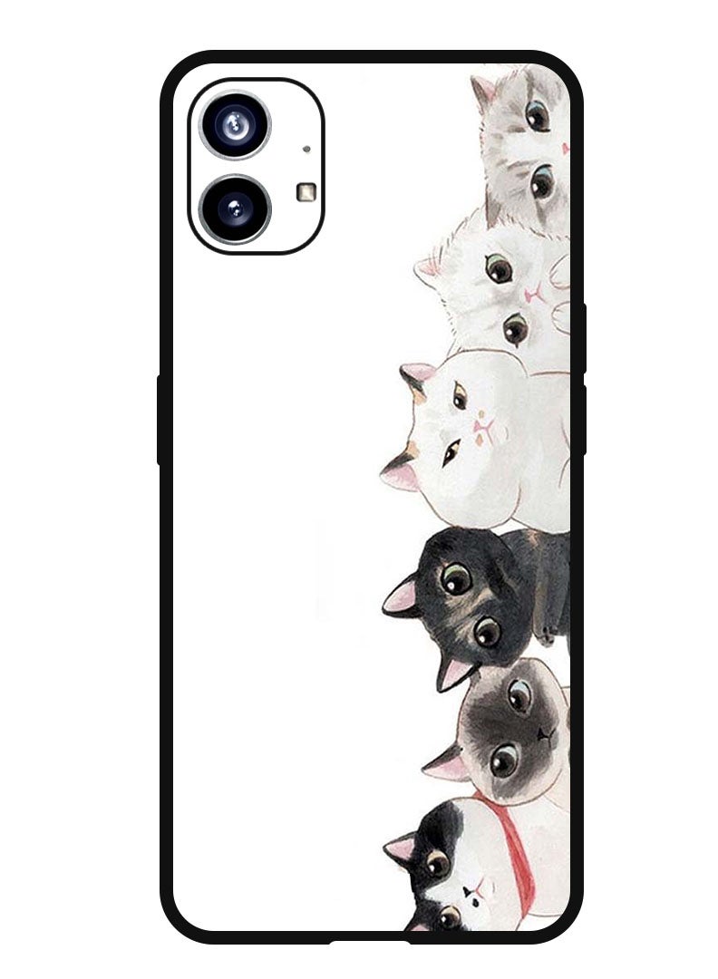 Theodor Protective Case Anti Scratch Shock Proof Bumper Cover For Nothing Phone 1 Cute Cats - Image 1