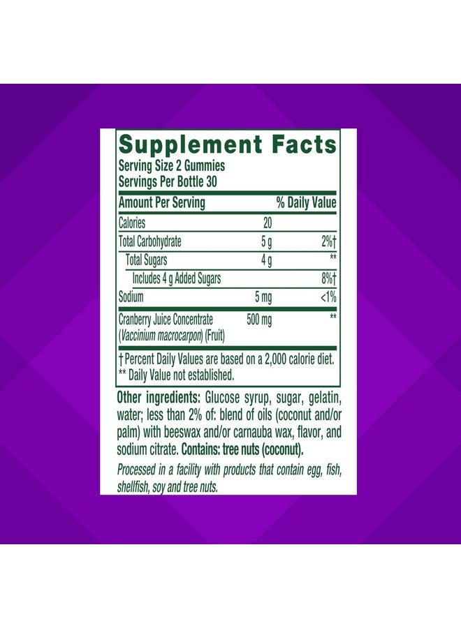 Vitafusion Cranberry Gummies for Women, 500mg Cranberry Juice Concentrate per Serving, 60ct - Image 4