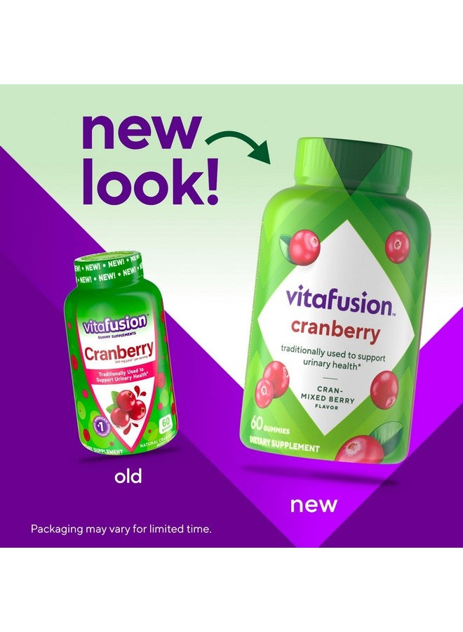 Vitafusion Cranberry Gummies for Women, 500mg Cranberry Juice Concentrate per Serving, 60ct - Image 2