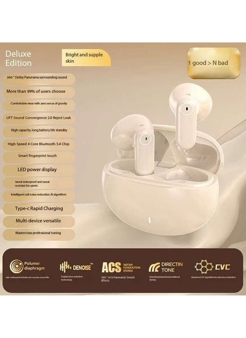 Bluetooth Earphone, ANC Wireless Earbuds  Codec with Hires Audio,  13mm Dynamic Driver, Touch Control & Long Battery Life