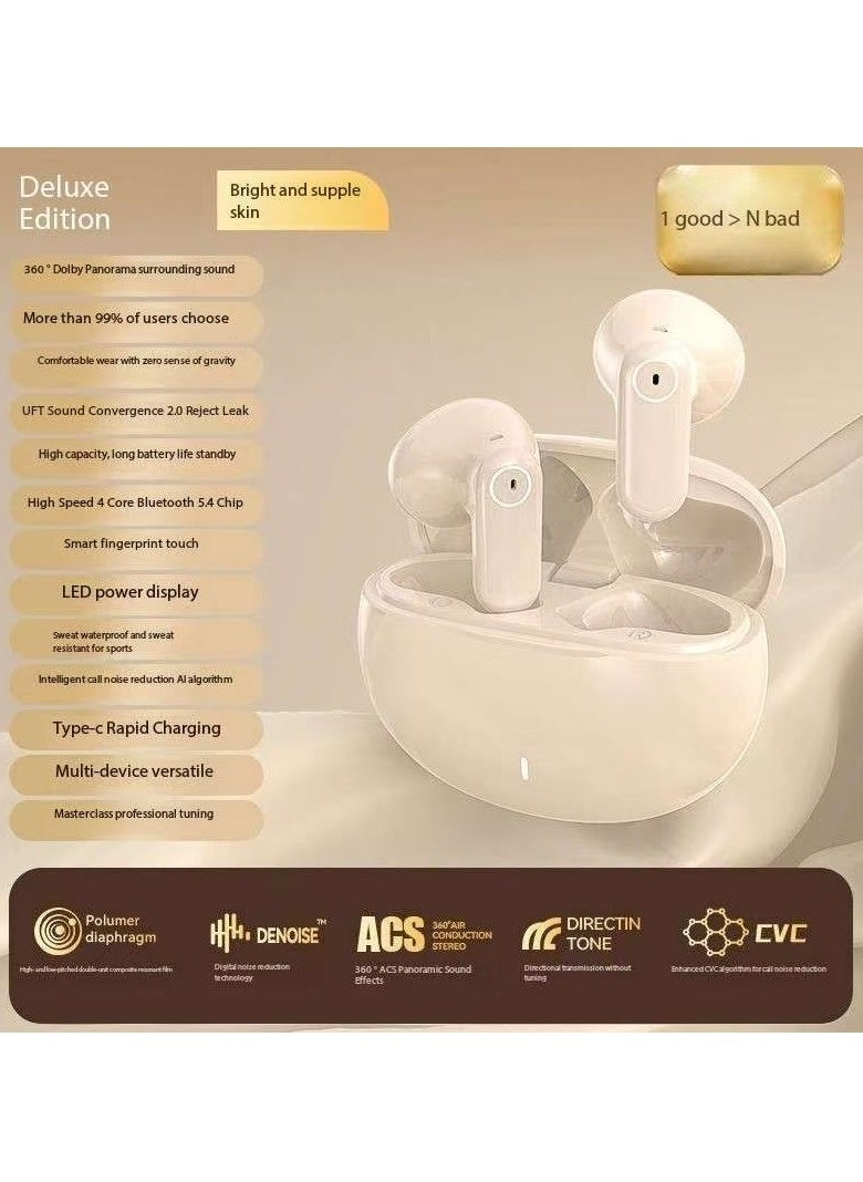 Generic - Bluetooth Earphone, ANC Wireless Earbuds  Codec with Hires Audio,  13mm Dynamic Driver, Touch Control & Long Battery Life - Image 1