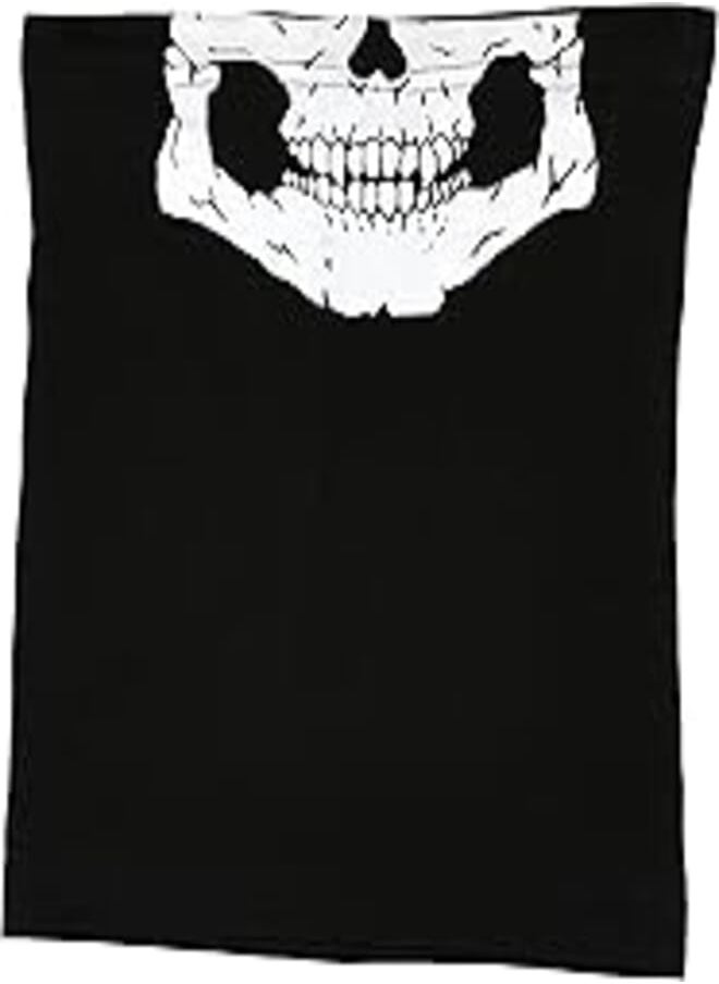 Generic Unseamed multifunctional headband skull bandana helmet neck face mask thermal scarf halloween props- fitted 