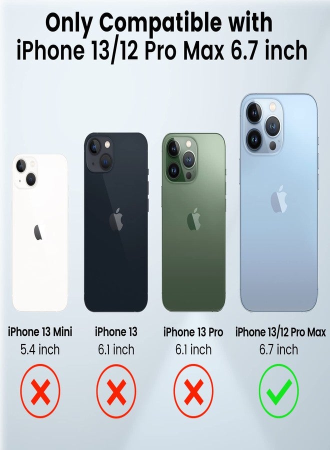 Caka جراب Caka لهاتف iPhone 13 Pro Max، جراب iPhone 12 Pro Max مع مسند وحافظة بمشبك حزام، غطاء كاميرا مع حامل حلقي مدمج قابل للدوران 360 درجة، جراب مغناطيسي لهاتف iPhone 13 Pro Max/12 Pro Max - أخضر - Image 2
