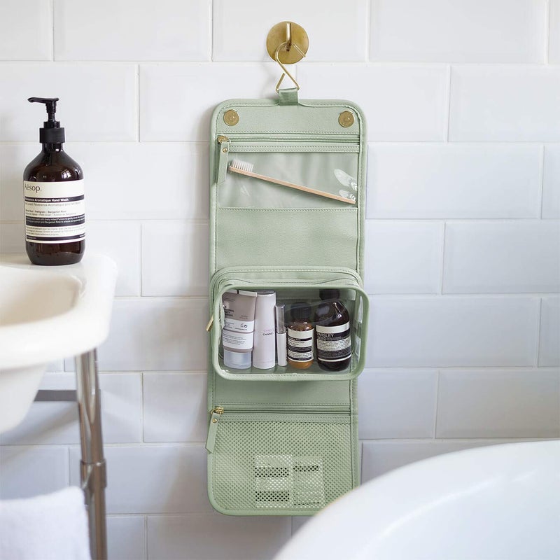 Stackers Stackers Sage Green Small Hanging Washbag  - Image 2