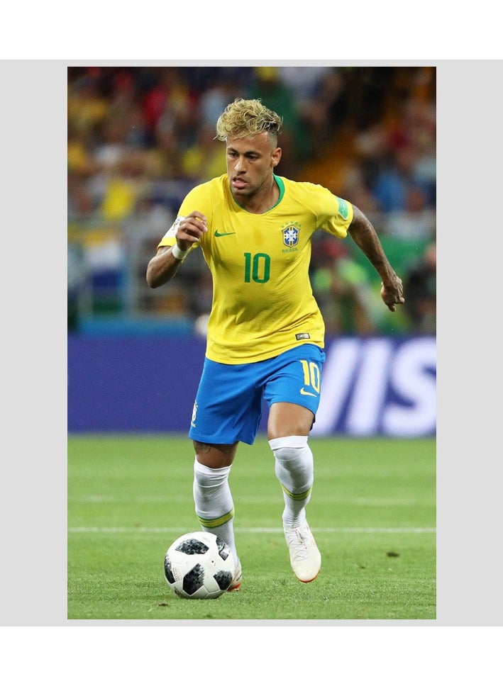 كوينج لوحة ديكورية لنجم كرة القدم نيمار بوستر ذاتي اللصق