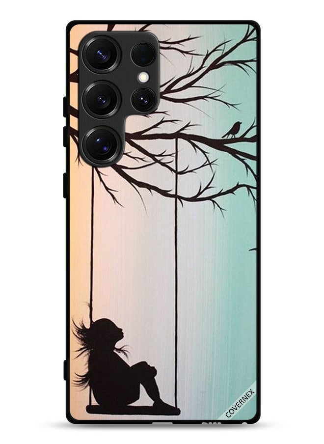 Covernex - Samsung Galaxy S25 Ultra Protective Case Cover Sad Little Girl Art Paint - Image 1