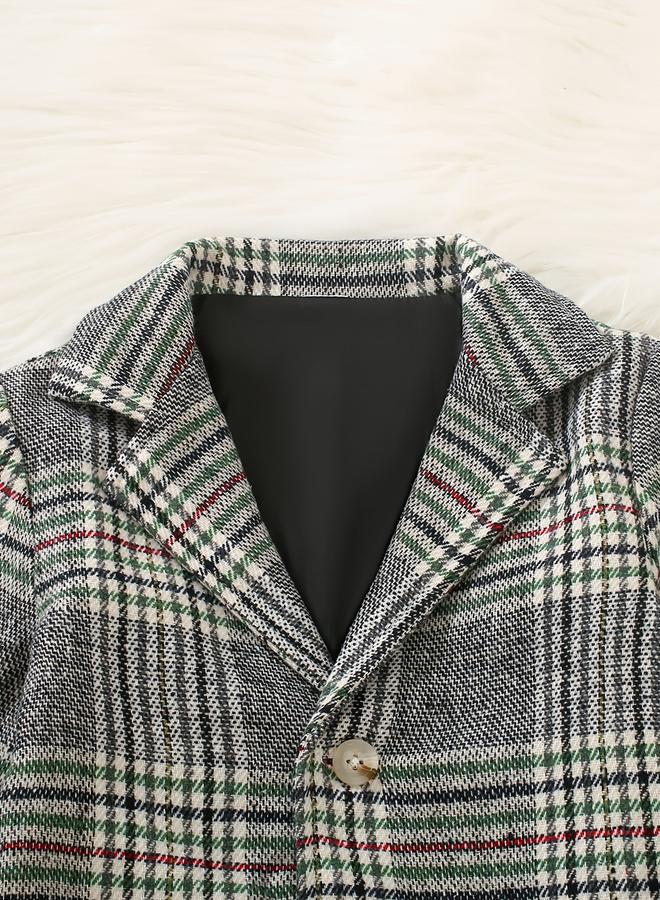 Take Two Checked Button Up Coat - Image 4