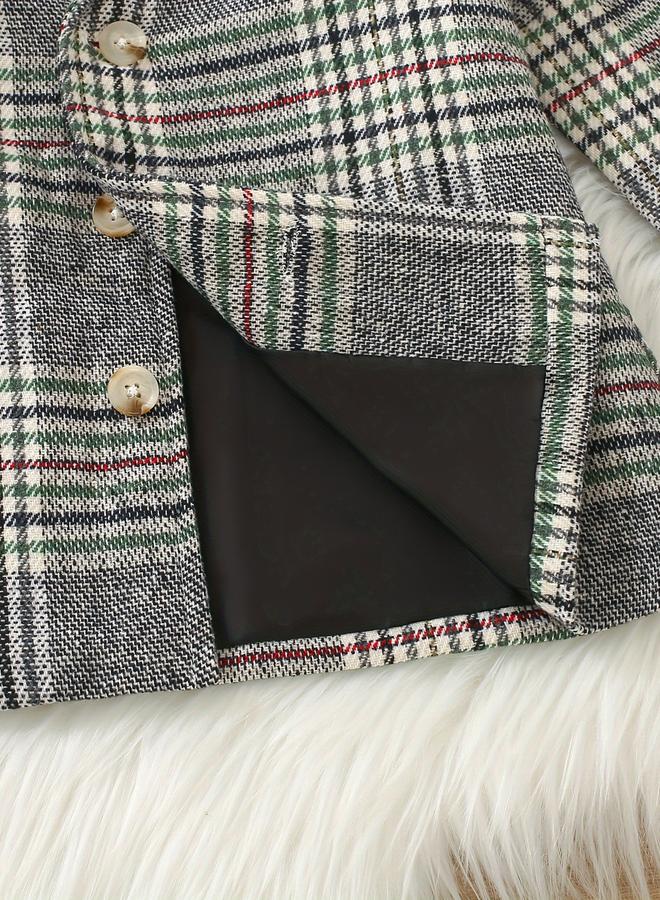 Take Two Checked Button Up Coat - Image 5