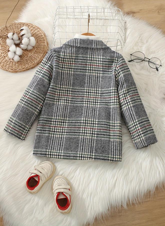 Take Two Checked Button Up Coat - Image 3