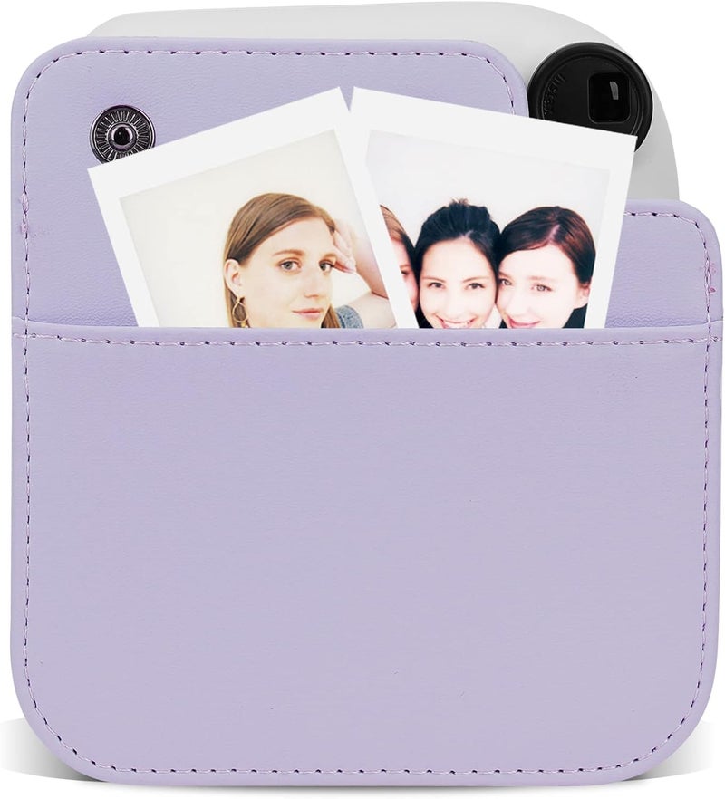 STELA Camera Case Bag with Pocket Compatible with Fujifilm Instant Mini 12 (Lilac Purple) - Image 5