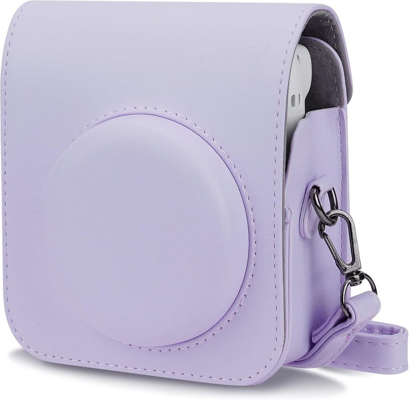 STELA Camera Case Bag with Pocket Compatible with Fujifilm Instant Mini 12 (Lilac Purple) - Image 1