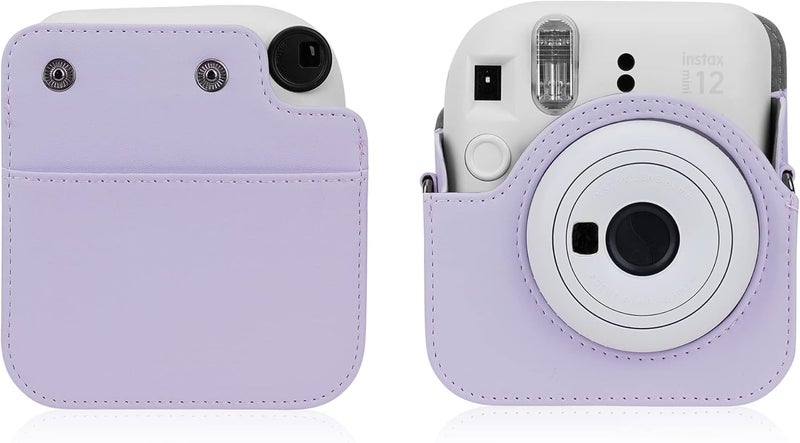 STELA Camera Case Bag with Pocket Compatible with Fujifilm Instant Mini 12 (Lilac Purple) - Image 3