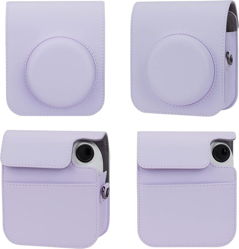 STELA Camera Case Bag with Pocket Compatible with Fujifilm Instant Mini 12 (Lilac Purple) - Image 4