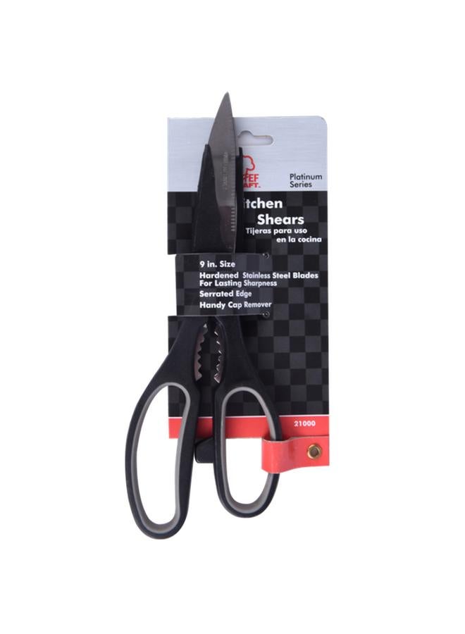 Chef Craft Stainless Steel Kitchen Shear Black 9inch - Image 1