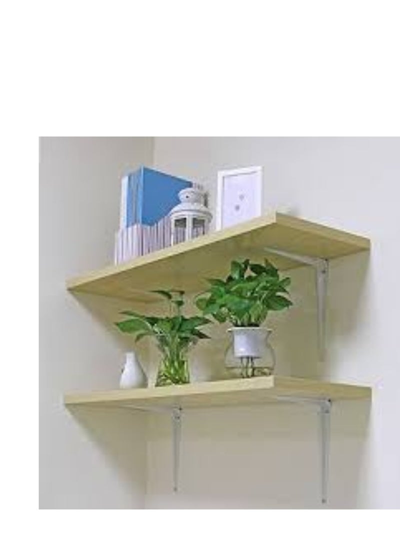 KNP KNP White Light Duty One Pair Shelf Brackets Tripod 8X10 INCH  - Image 4
