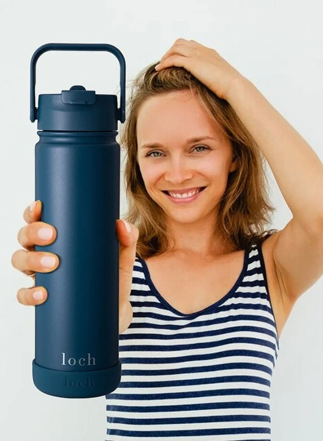 Loch Petrol Blue 650 ml Petrol Blue Monochrome Bottle  | Best Price UAE