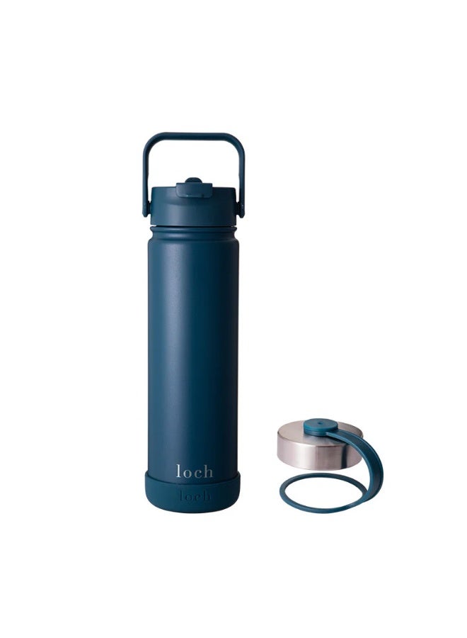 لوك زجاجة بلون أزرق بترولي أحادي اللون بسعة 650 مل - Image 3