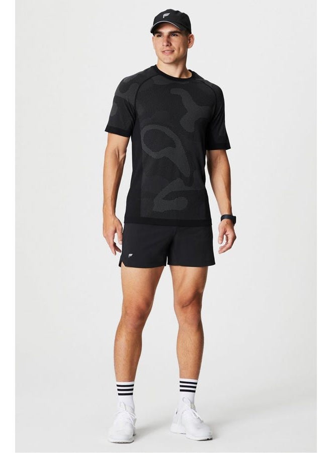 Fabletics Men's The One Short (Unlined), Training, Swimming, Lightweight, Quick-Dry, Zip Pocket, Stretch Woven, 5" Inseam, L, Black - Image 5