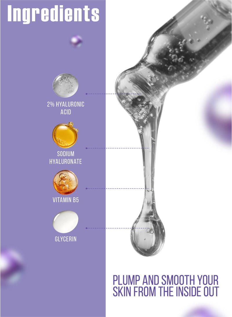 Malika Hyaluronic Acid 2% + Vitamin B5 Serum 5ml - Image 2