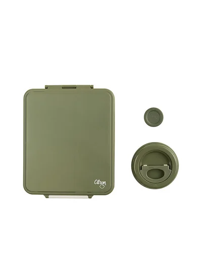 سترون Grand Lunchbox With 4 Compartments For Kids - Includes 1 Thermos Food Jar And 1 Sauce Container, Leak Proof And Bpa Free Lunch Box For Kids - Green