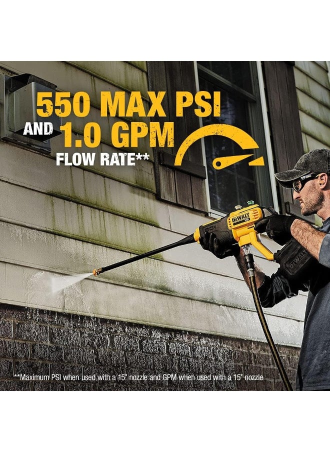 DEWALT - Cordless Pressure Washer, Power Cleaner, 550-Psi, 1.0 Gpm, Tool Only - Image 1