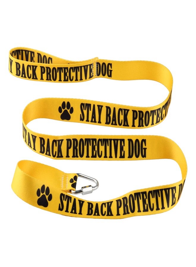 BLUPARK Funny Dog Leash Stay Back Protective Dog Dog Leash Walking Training Dog Leashes Dog Owner Pet Lover Gift (Stay Back Protective Dog-YE) - Image 1