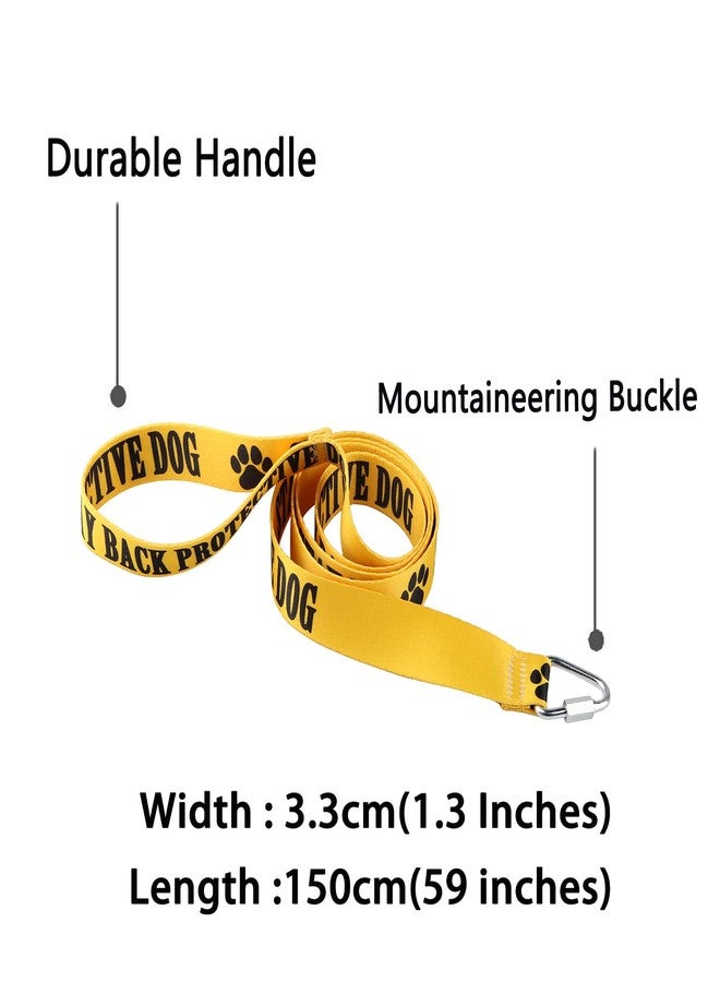 BLUPARK Funny Dog Leash Stay Back Protective Dog Dog Leash Walking Training Dog Leashes Dog Owner Pet Lover Gift (Stay Back Protective Dog-YE) - Image 2