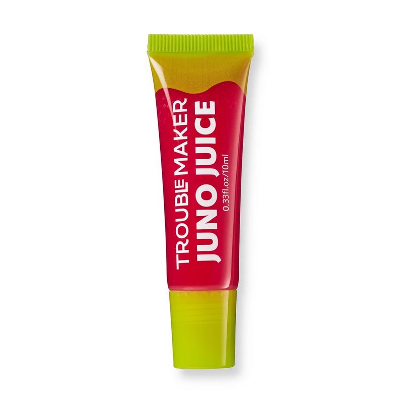 Trouble Maker Juno Juice Lip Gloss Paris Hot Pink - Image 1
