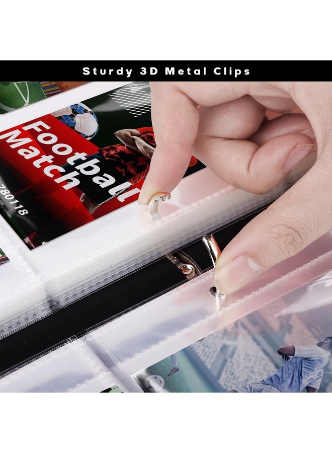 Elcoho 900 Pockets Football Card Binder for Trading Cards Holder with Sleeves Album Cards Holder Protectors with 3 D-Ring Album for Sports, Football Card Collection Storage - Image 5