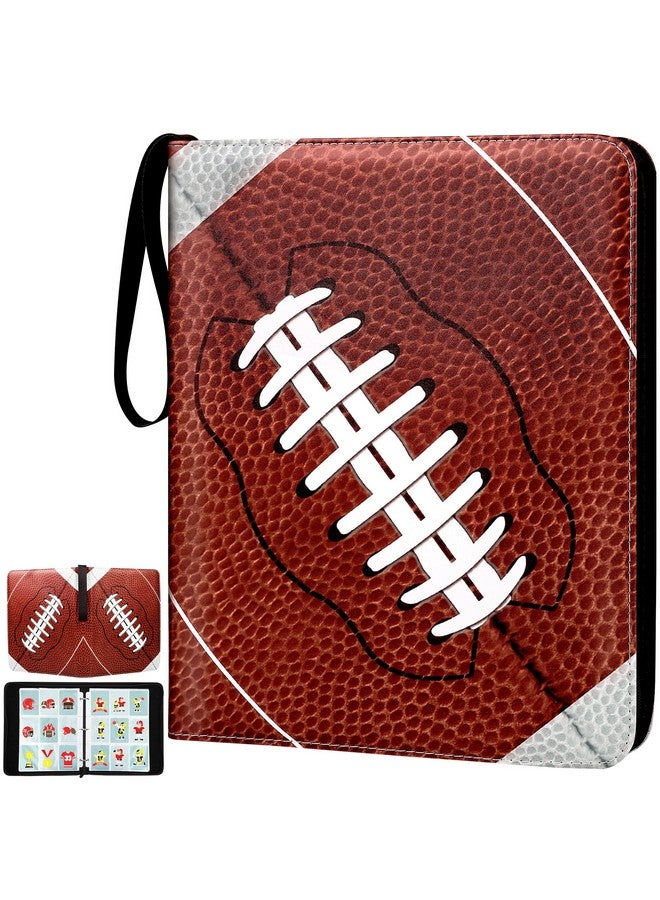 Elcoho 900 Pockets Football Card Binder for Trading Cards Holder with Sleeves Album Cards Holder Protectors with 3 D-Ring Album for Sports, Football Card Collection Storage - Image 1