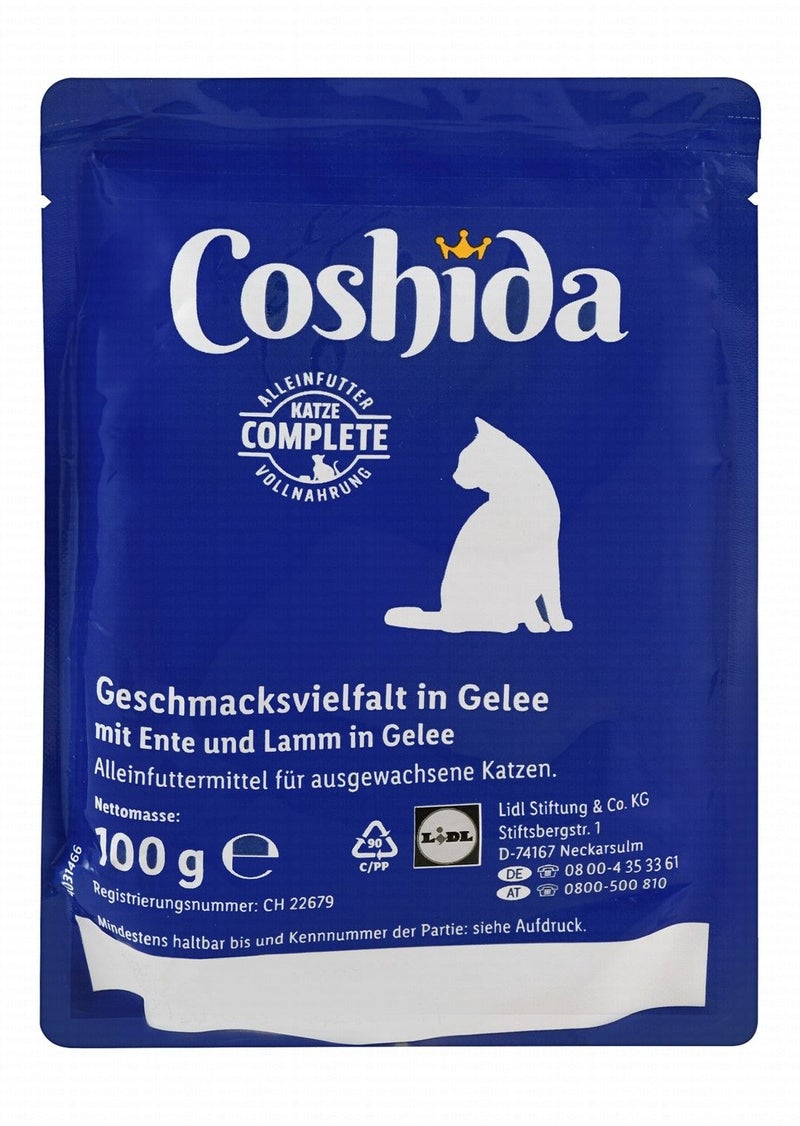 Coshida Wet Cat Food with Duck and Lamb for Adult Cats - 100 gr - Image 2